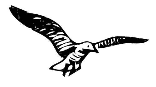Herring Gull vector clip art